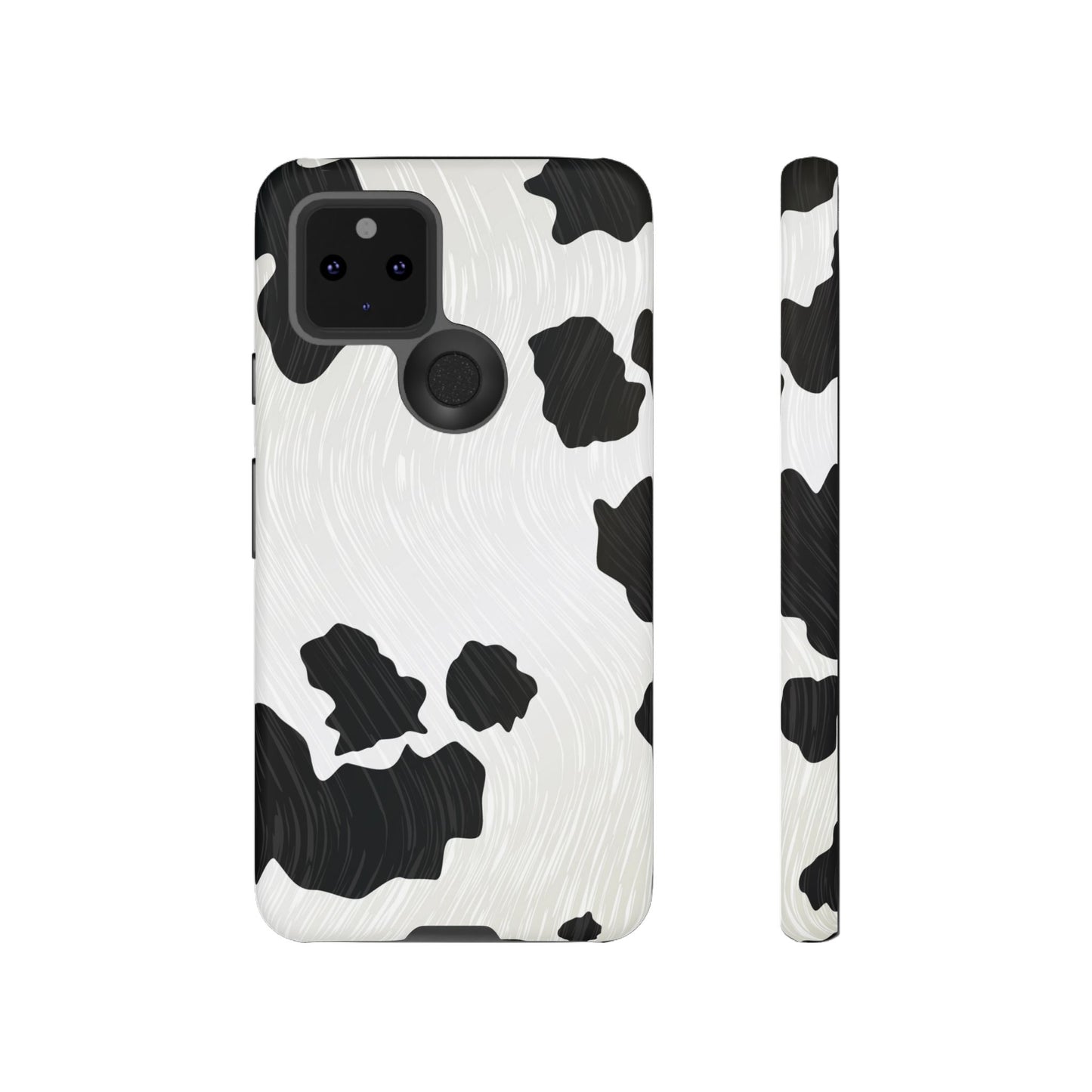 Phone Case, Cow Print Tough Case for iPhone/Samsung, Animal Print Protective Cover, Farmhouse Chic Accessories, Cow Lover Gifts