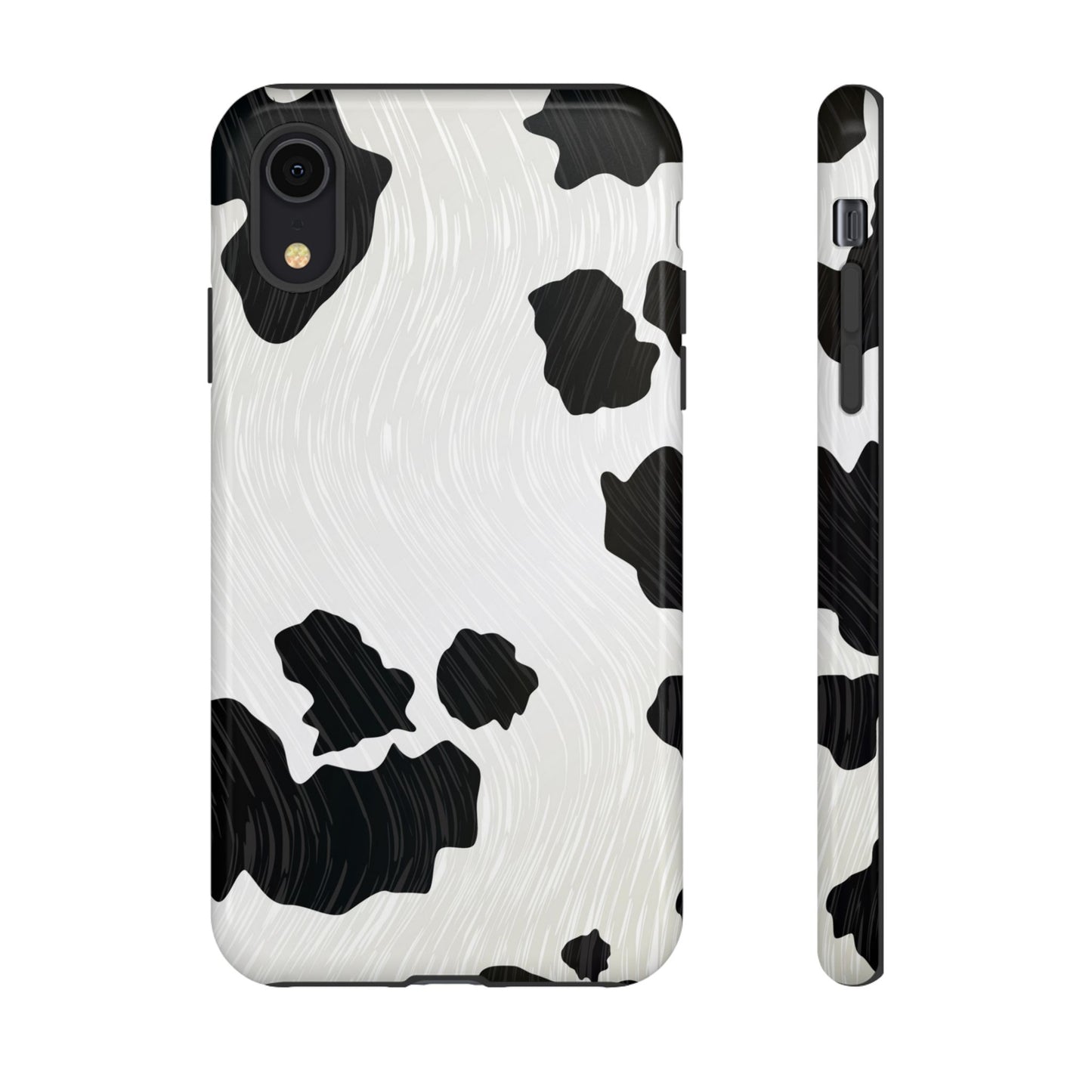 Phone Case, Cow Print Tough Case for iPhone/Samsung, Animal Print Protective Cover, Farmhouse Chic Accessories, Cow Lover Gifts