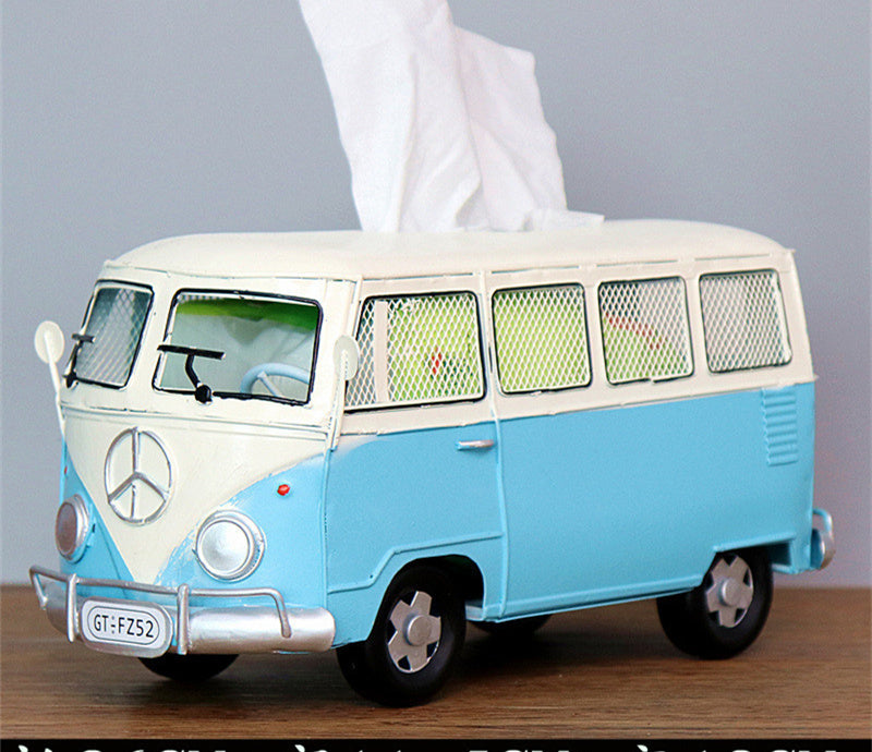 Creative Industrial Wind Bus Tissue Box