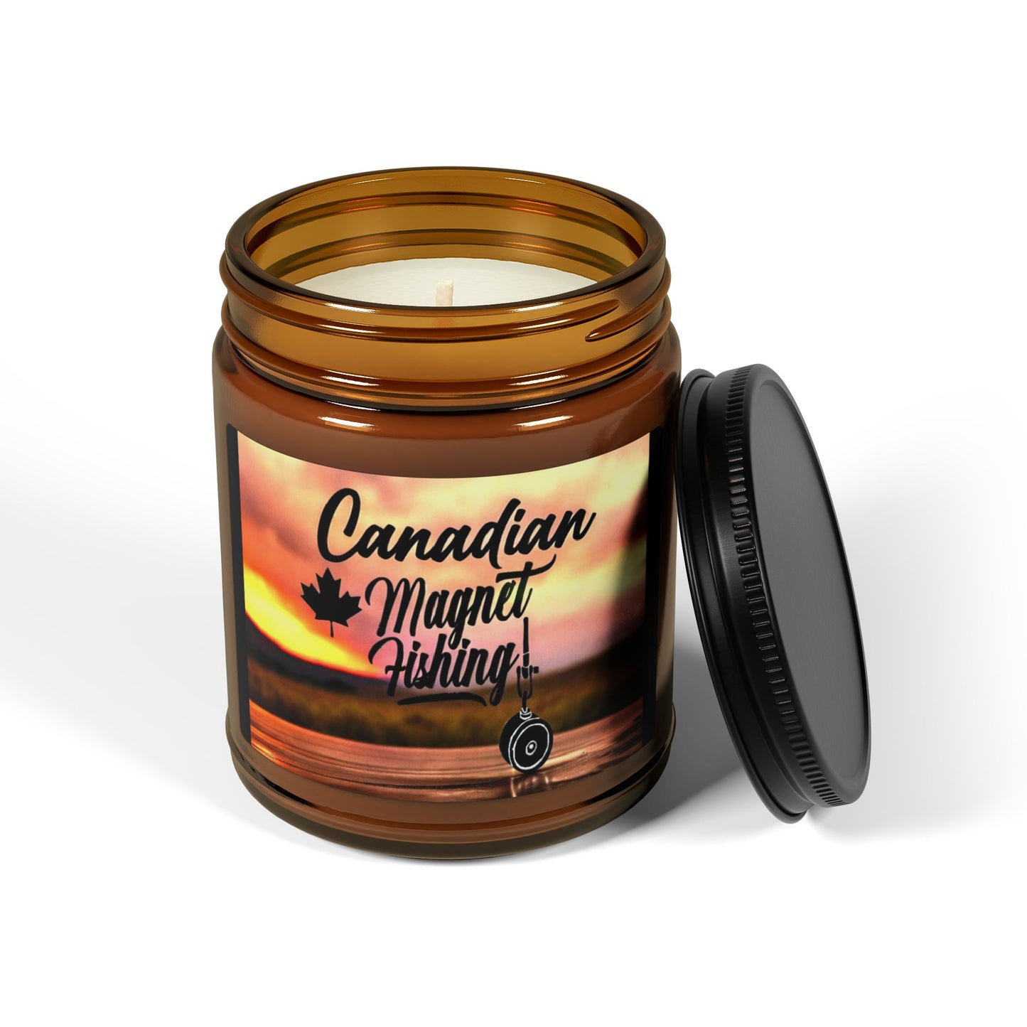 Scented Soy Candle (Multi-Size, Amber Jar)