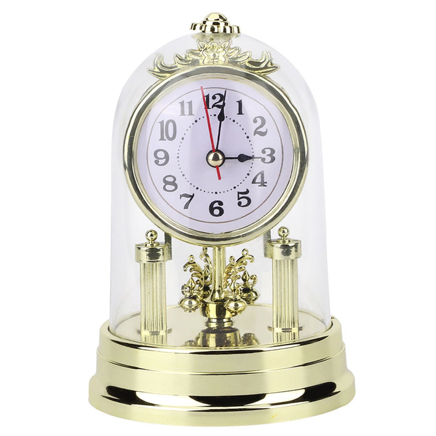 European Retro Style Living Room Clock Antique Silent Table Clock Home Decor