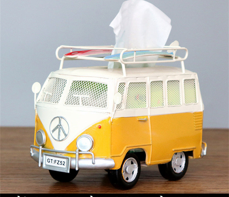 Creative Industrial Wind Bus Tissue Box