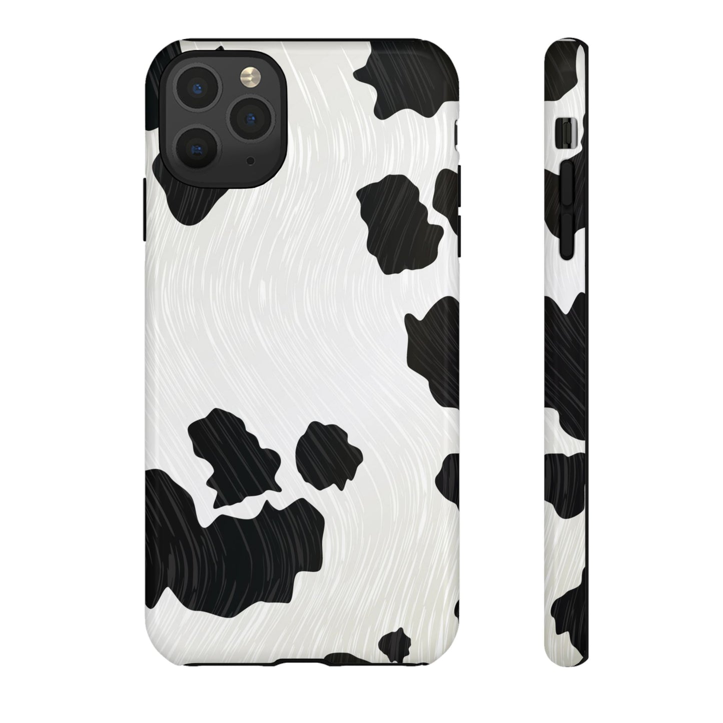 Phone Case, Cow Print Tough Case for iPhone/Samsung, Animal Print Protective Cover, Farmhouse Chic Accessories, Cow Lover Gifts