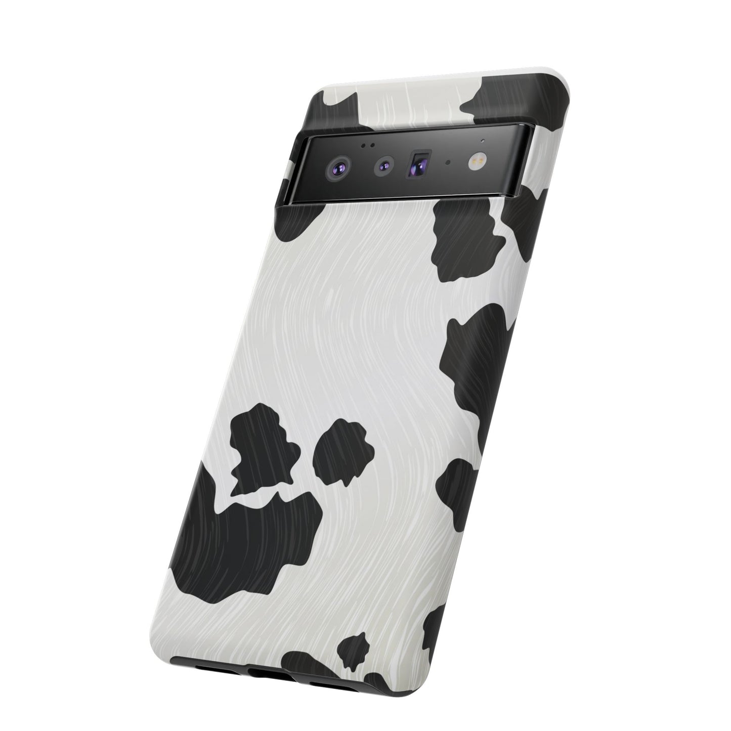 Phone Case, Cow Print Tough Case for iPhone/Samsung, Animal Print Protective Cover, Farmhouse Chic Accessories, Cow Lover Gifts