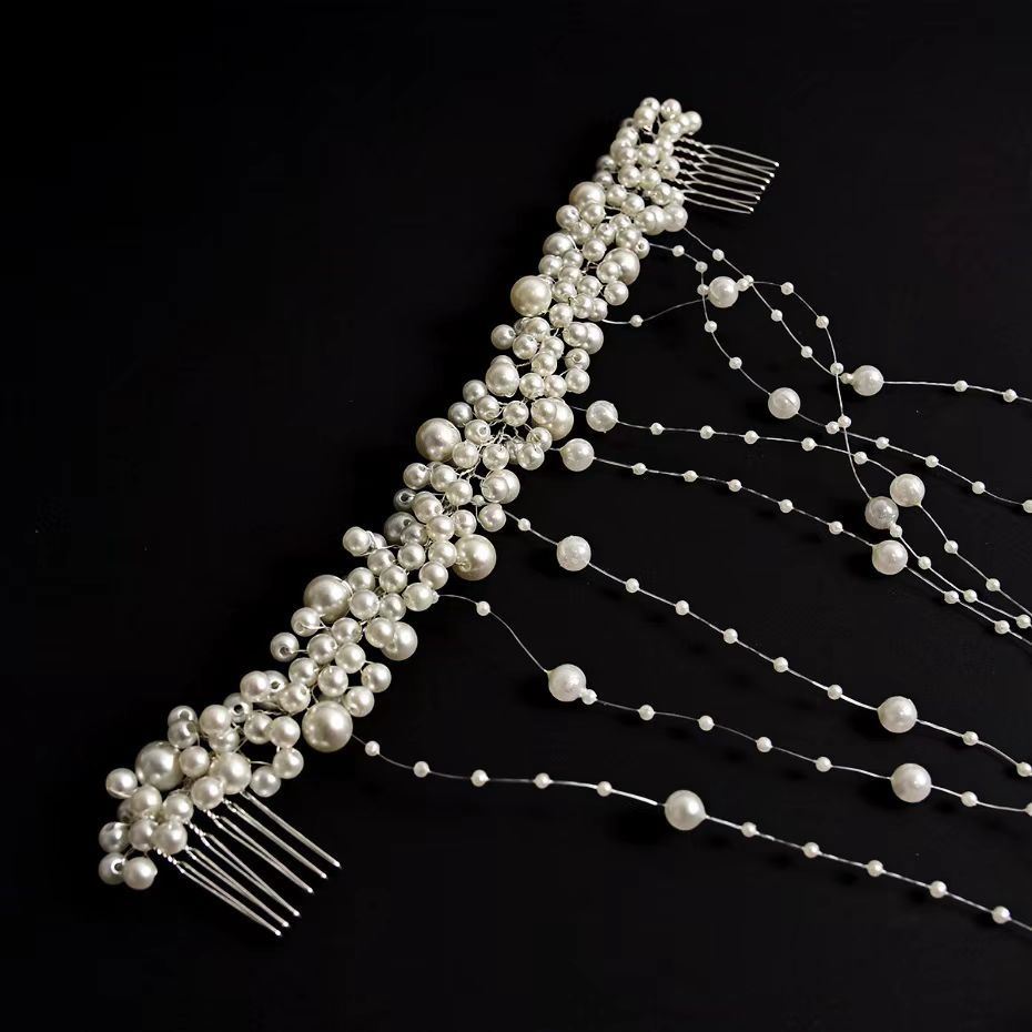 Bride New Hair Accessories Handmade Pearl Headdress