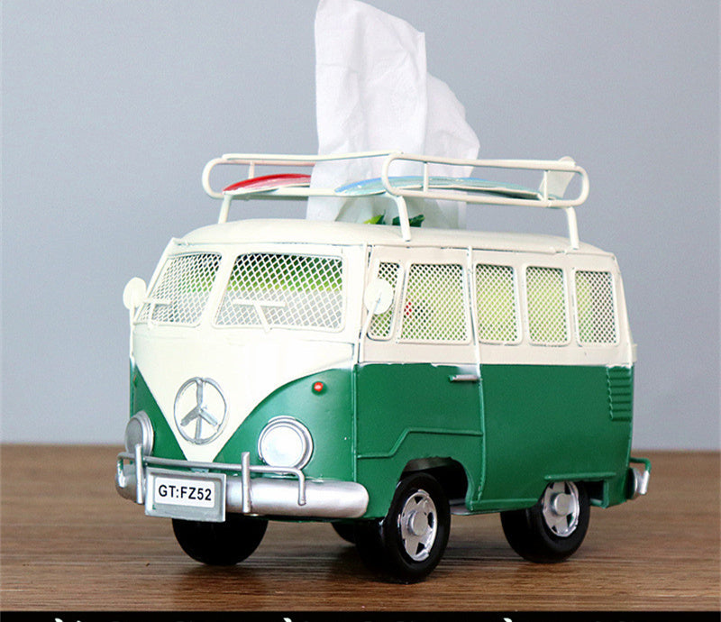 Creative Industrial Wind Bus Tissue Box