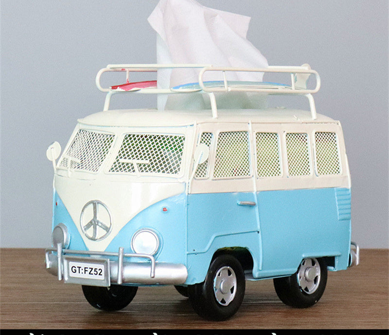 Creative Industrial Wind Bus Tissue Box