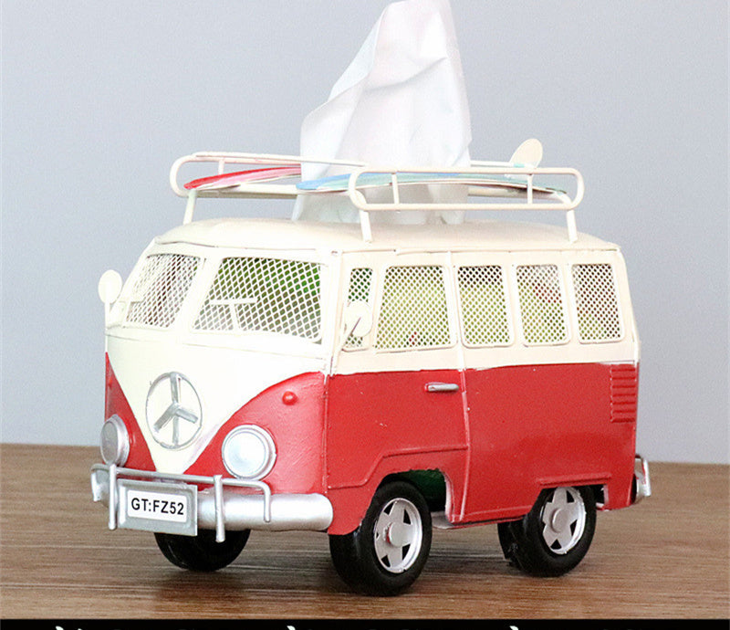 Creative Industrial Wind Bus Tissue Box