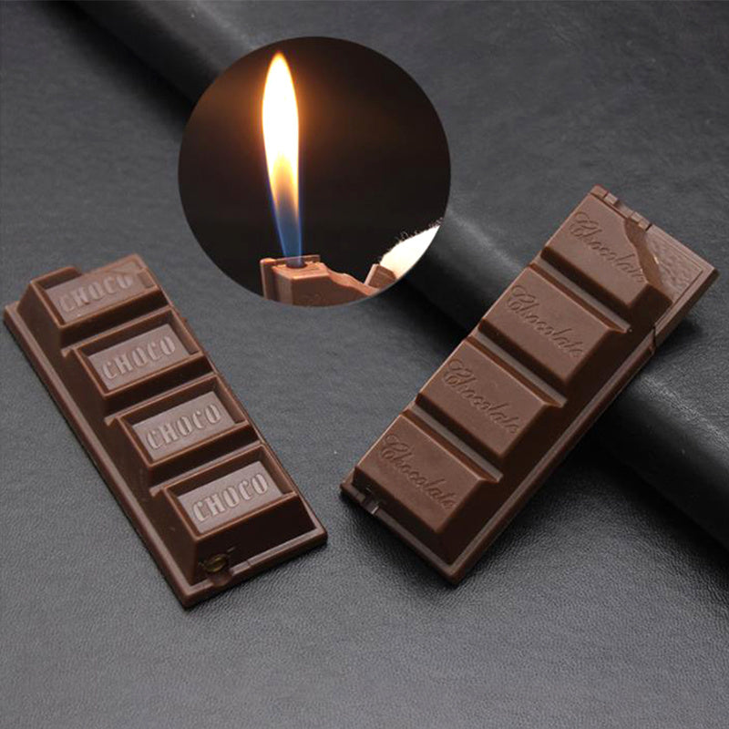 Creative Chocolate Torch Lighter Flame Cigarette Cigar Gas Butane Lighters Smoking Accessories Cute For Gift