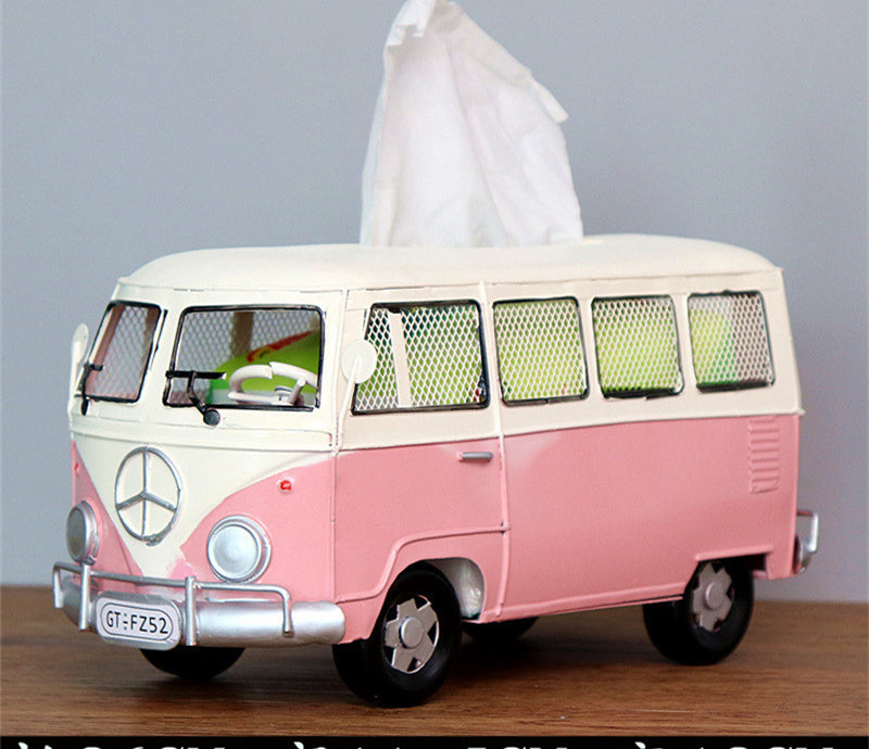 Creative Industrial Wind Bus Tissue Box